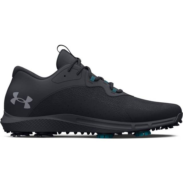 UNDER ARMOUR UA CHARGED DRAW 2 GOLF SHOES - BLACK / TITAN GRAY - 7 UK