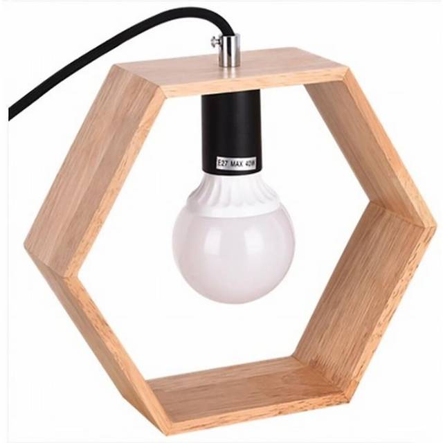 Bedroom Bedside Eye Protection Desk Lamp Wooden Art Night Light College Dormitory Led Table Lamp
