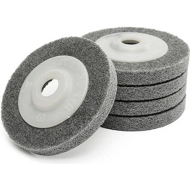 5pcs 4 Inch Fiber Polishing Sanding Discs Set 100mm Metal Wood Buffing Wheel Pads