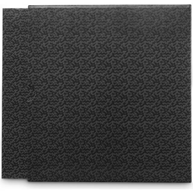 Binder with 4-ring mechanism, width 70 mm, with case, black/gray