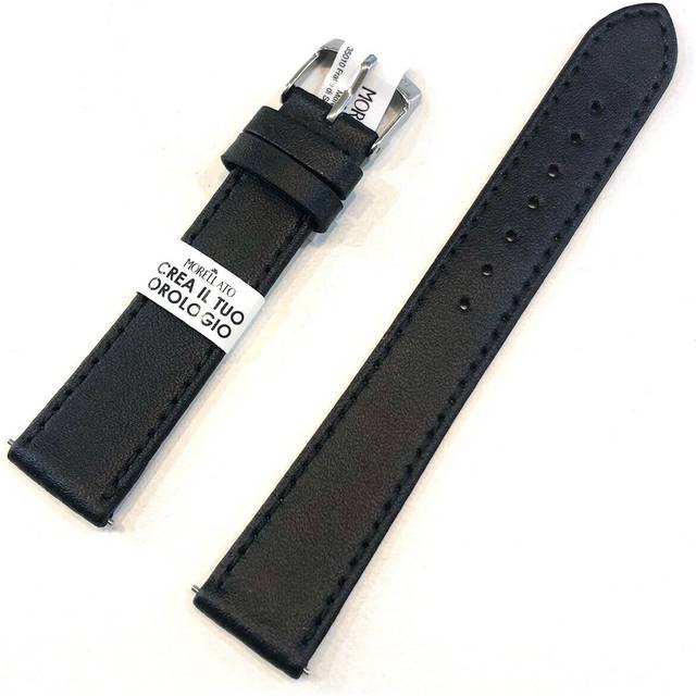Morellato Sprint Napa Läderarmband X5202875019CR-14 mm - Unisex - Genuine Leather - Black (14 mm)