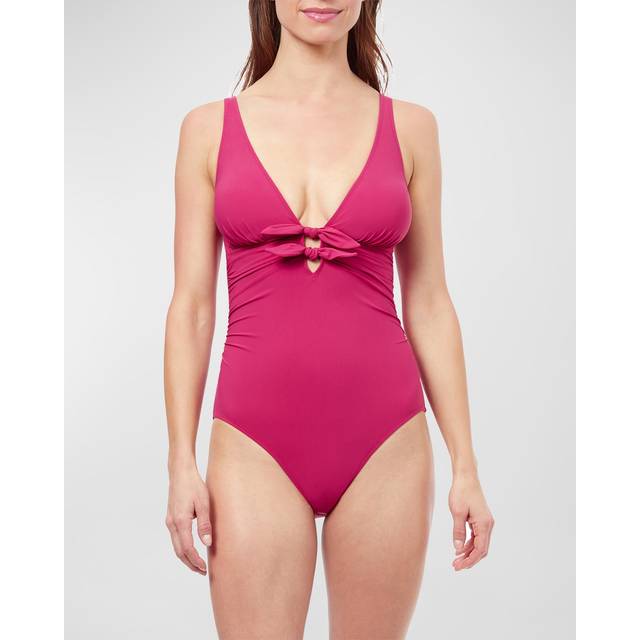Profile by Gottex Dandy Deep V Neck One-Piece