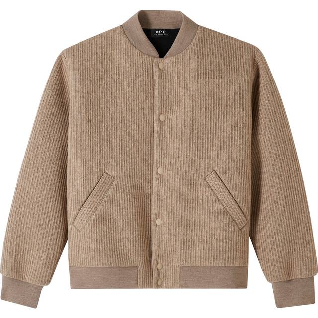 A.P.C. Beige Mick Bomber Jacket - BAA Beige - S