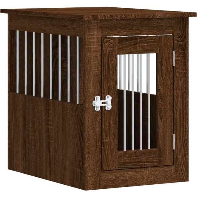 vidaXL Dog Crate Furniture Brown Oak 45x62x59 cm Engineered Wood