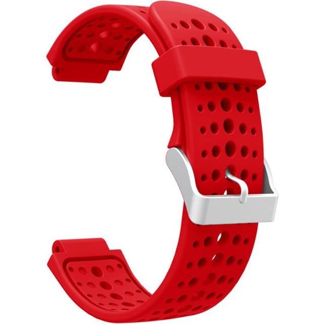 Garmin Forerunner 220 / 230 / 235 / 620 / 630 klockband av silikon med runda hål - Röd