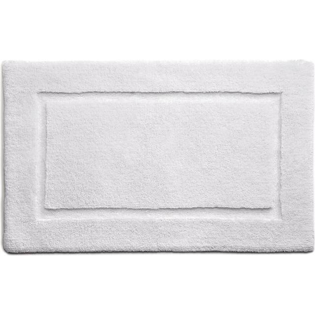 Dithusan Border Rayon Bamboo Bath Mat - White (100 x 60cm)