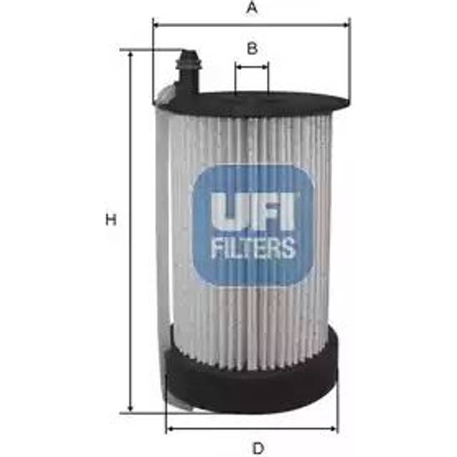 UFI 26.031.00 Bränslefilter Filterinsats