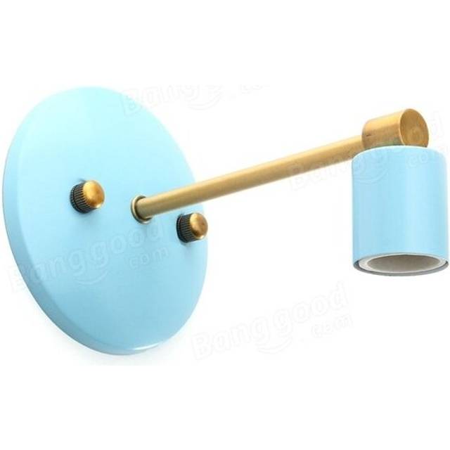(Blue) Vintage Sconce Wall Lamp Light Bulb Holder Bedroom Fixture