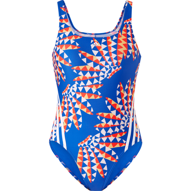 adidas Sport Performance - Baddräkt Farm Rio 3-stripes Swimsuit - Blå
