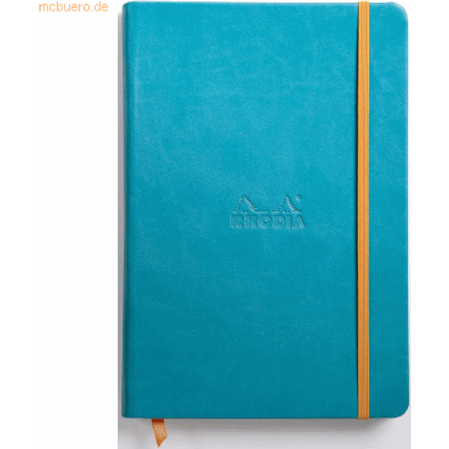 Rhodiarama : Hardcover Notebook : A5 : 96 Sheets : 90gsm : Turquoise Blue