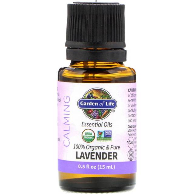 Garden of Life  Essential Oils  100% Organic & Pure Lavender  0.5 fl oz (15 ml)