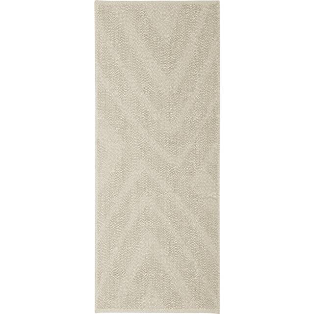 FULLMAKT matta slätvävd, inom-/utomhus, beige/melerad, 80x200 cm