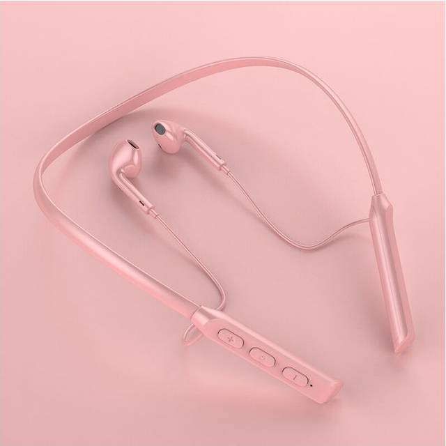 (a-Pink-no display) OLAF Earbuds Neckband Wireless Headphones Bluetooth Earphones With Mic Handfree Blutooth Headset Gamer Sport TWS Power Display