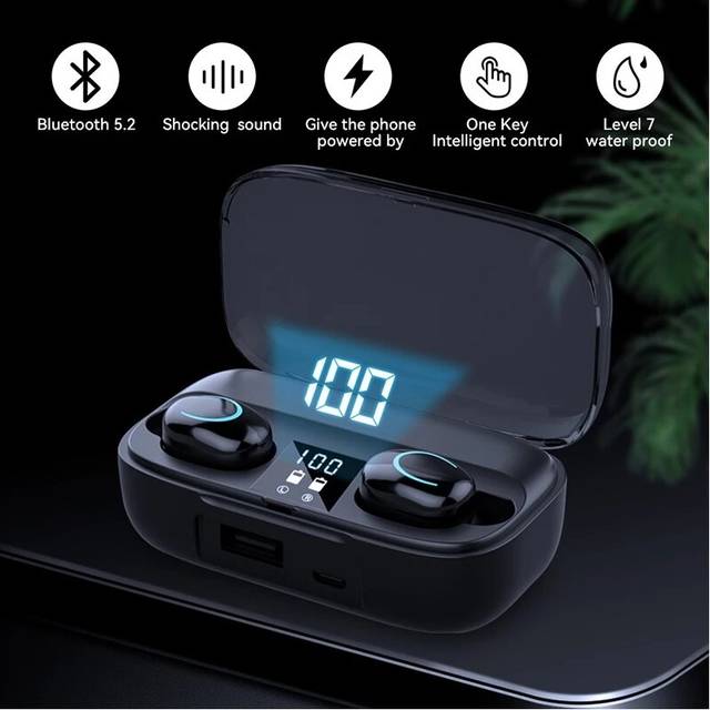 (a-3) TWS-X10 Bluetooth Earphones 3500mAh Charging Box Wireless Headphones 9D Stereo Earbuds Waterproof Sports Headset With Microphone