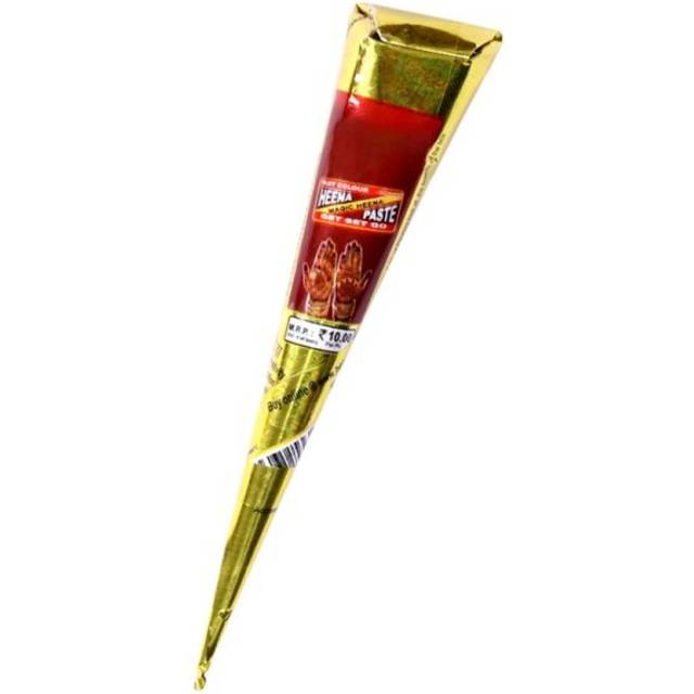 (Red) New Henna Tattoo Paste Black brown red white Henna Cones Indian For Temporary DIY Tattoo Sticker