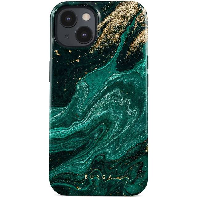 iPhone 15 Plus Burga Tough Hybrid Skal - Emerald Pool