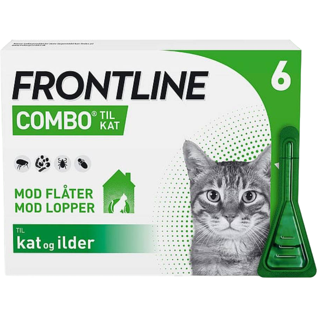 Frontline Combo loppemiddel til voksne katte, 6 stk