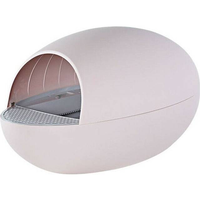 (Pink) Cat Litter Box Smart Sensor Mute Low Energy Consumption Easy to Clean 5W