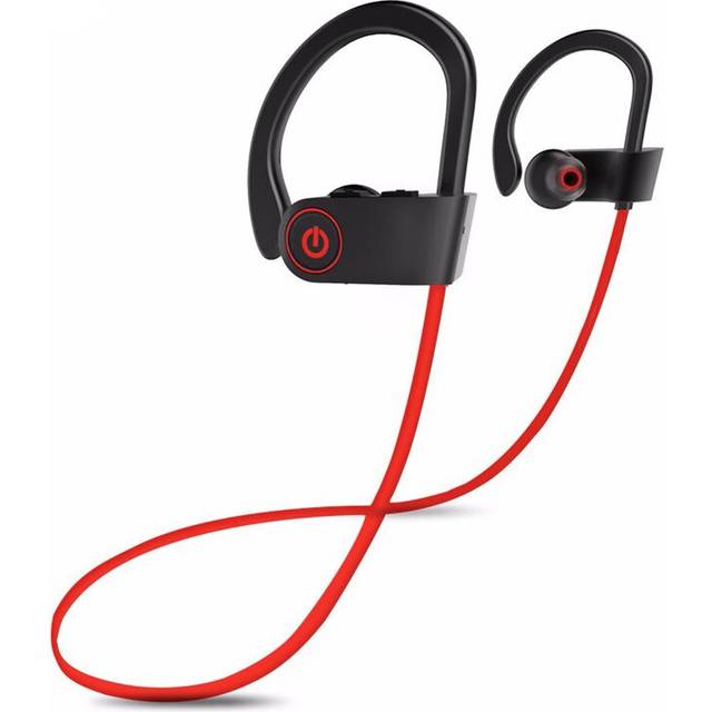 (a-red) Bluetooth Headphones Otium Best Wireless Sports Earphones IPX7 Waterproof HD Stereo Sweatproof In Ear Earbuds handsfree