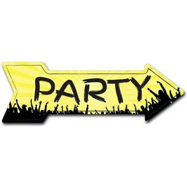 SignMission D-A-10-999685 10 x 30 in. Indoor & Outdoor Decor Direction Sticker Vinyl Wall Decals - Party 2 - 24 in.