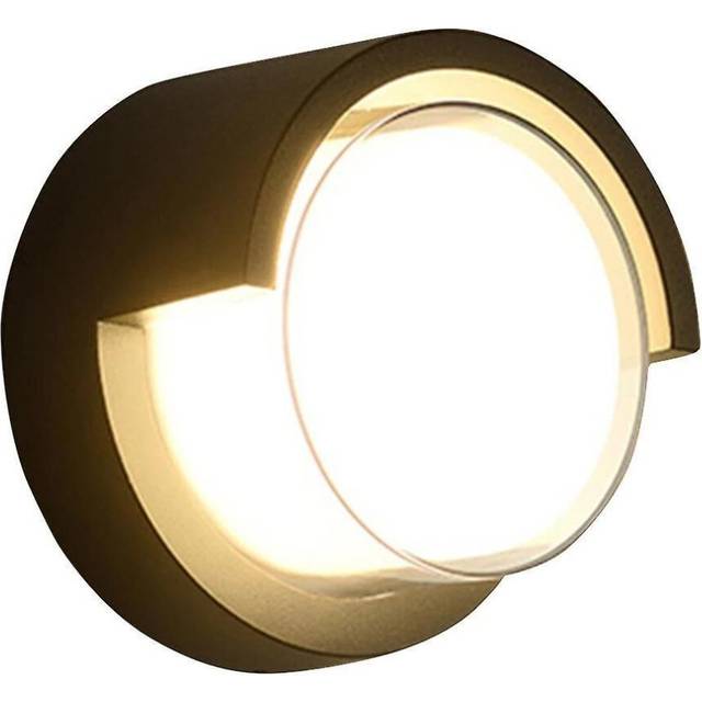 12w Outdoor Waterproof Acrylic Wall Lamp Courtyard Bedside Wall Corridor Light (warm White)