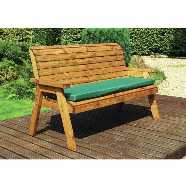 Fugate Wooden Bench - Green (98cm H X 170cm W X 74cm D)