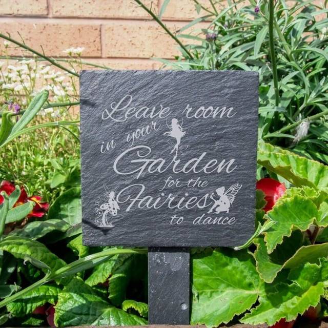 Ralls Leave Room in Your Garden for the Fairies to Dance Garden Sign (23cm H X 10cm W X 0.4cm D)