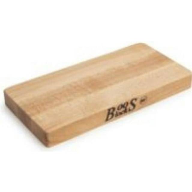 "John Boos Boos Block Chop-N-Slice Series Reversible Wood Cutting Board with Eased Corners  1-Inch Thickness  10"""""""" x 5"""""""" x 1""""""""  Maple"