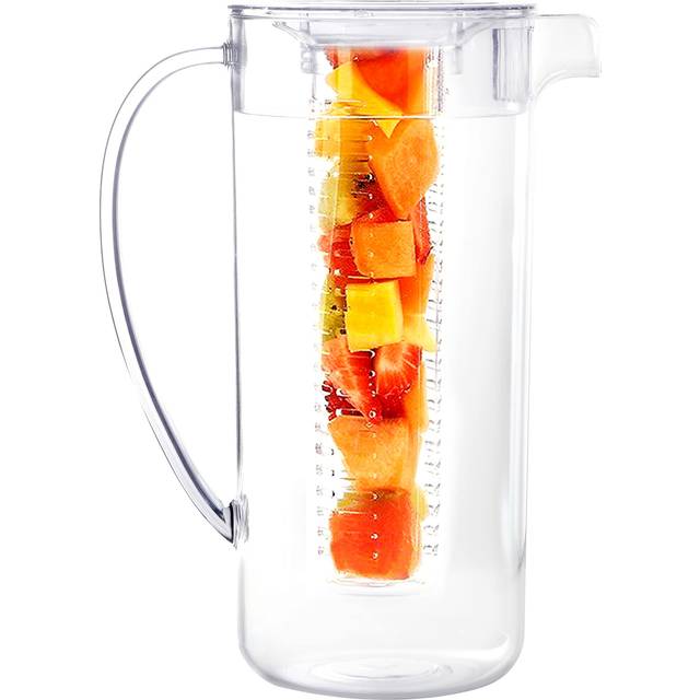 Youngever Quarts Plastic Pitcher with Lid, Clear Plastic Pitcher 2