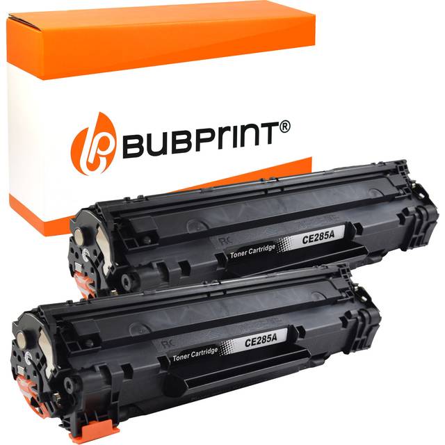 Bubprint 2 tonerkassetter kompatibla som ersättning för HP 85A CE285A för Laserjet Pro P1102 P1102W P1106 P1100 P1109W M1132 M1136 MFP M1217nfw M1212 M12 10 svart