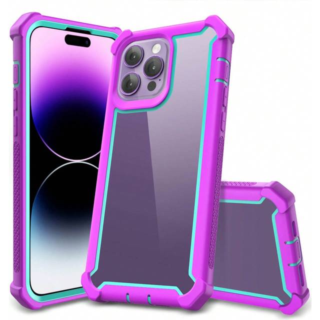 SHEIN Heavy Duty Shockproof Clear TPU Case Compatible With Samsung Galaxy S20 S21 S22 S23 S24 S25 Plus Ultra FE And IPhone 16 15 14 13 12 11 Pro Max Plus