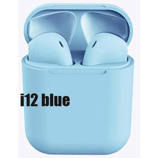 (a-Blue) Best TWS Wireless Earphones Bluetooth 5.0 Earphone Matte Macaron Earbuds With Mic  Headset Headphones mini 2 i12 i9S  TWS