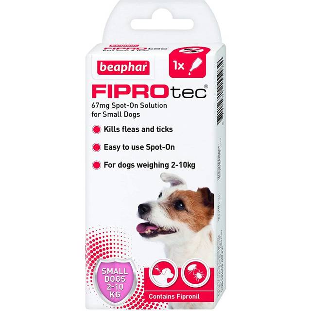 Beaphar Fiprotec Spot On Flea / Tick Treatment Solution for Small Dogs Packs 1/4/6 - 1 Pipette / Treatment