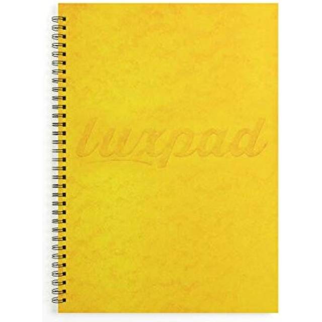 Silvine luxpad a4 memory aid yellow paper notebook - lined (120 pages)