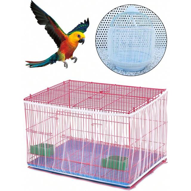 SHEIN Bird Cage Cover Mesh Sheer Guard For The Prevention Of Dust For Parrot And Bonsai Plant Available In Large, Medium, And Small Sizes