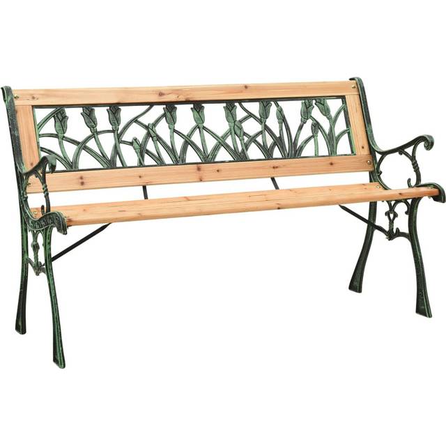 Pinol Cast Iron Park Bench - Brown (73cm H X 122cm W X 54cm D)