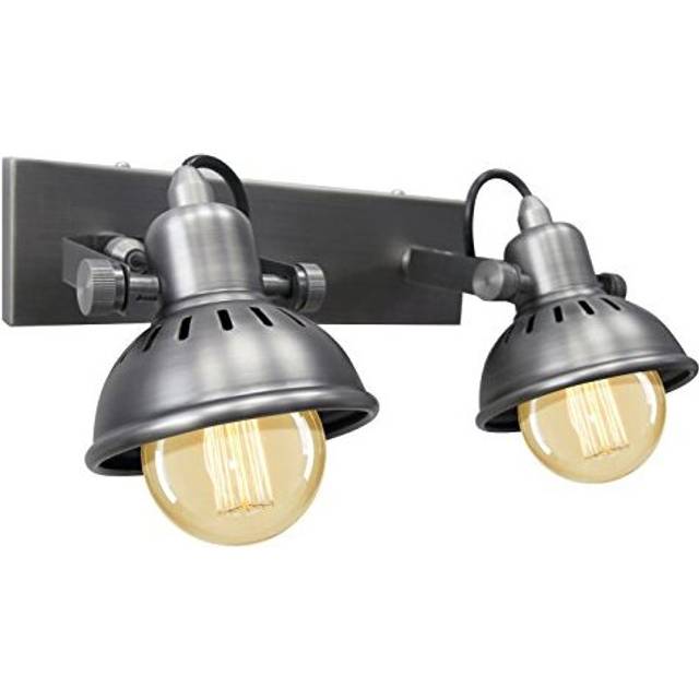 Vintage adjustable swivel twin spotlight double wall light ceiling light