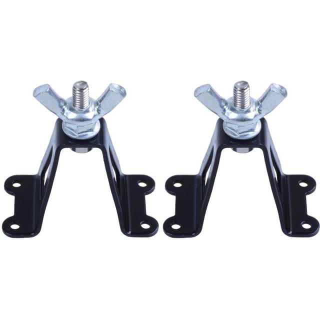 2X 1/10 Spare Tire Rack,Metal Rear Spare Tyre Bracket Wheel Holder Carrier for 1/10 Axial SCX10 D90 CC01