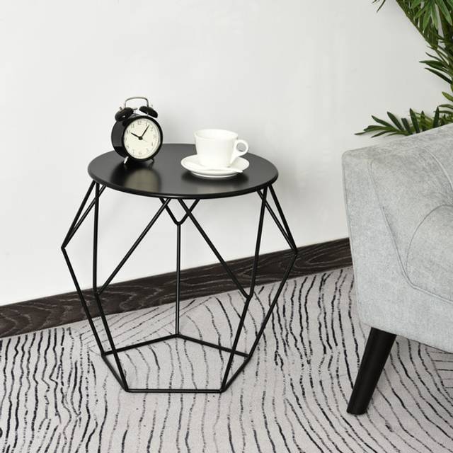 HOMCOM Nordic Style Coffee Table - Black