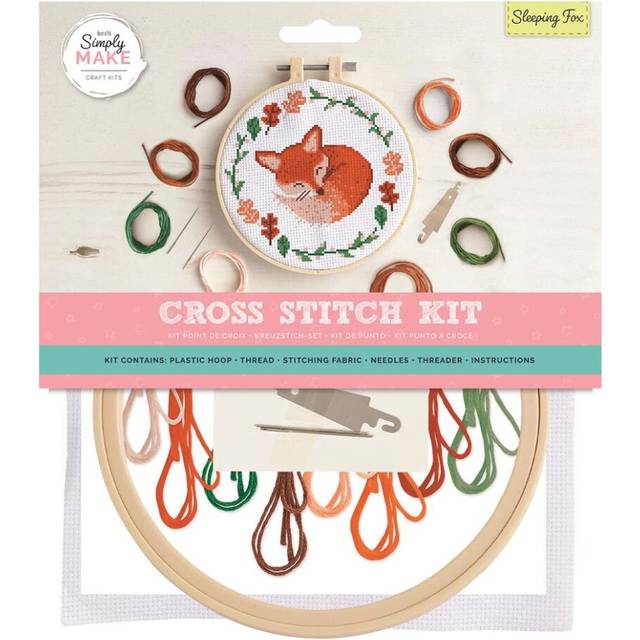 Simply Make Cross Stitch Kit - Sleeping Fox