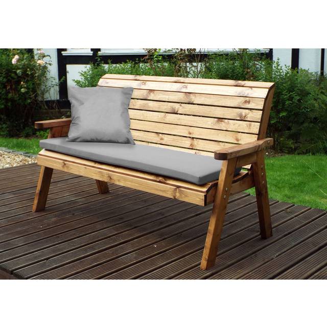 Fugate Wooden Bench - Grey (98cm H X 170cm W X 74cm D)