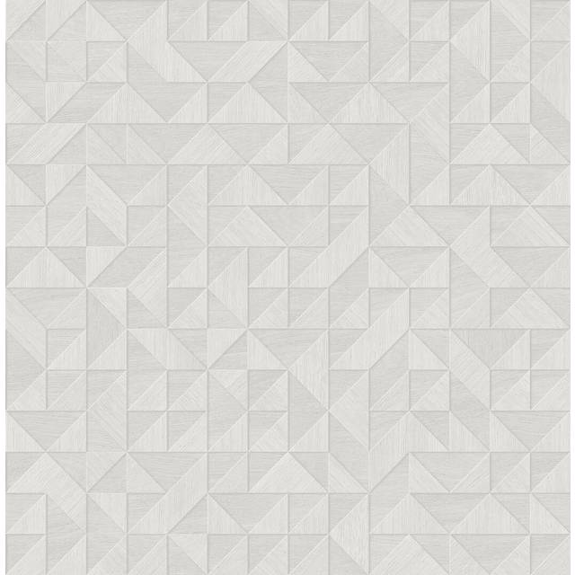 Hague 10.06m x 52.07cm Semi-Gloss Wallpaper Roll - Light Grey (1,005.84cm L X 52cm W)