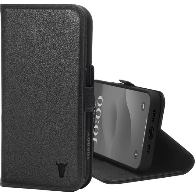 iPhone 15 Pro Leather Wallet Case v2.0 (MagSafe Charging) - Black
