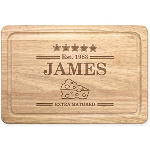 Personalised Custom Name Extra Matured Rectangular Wooden Chopping Cheese Board