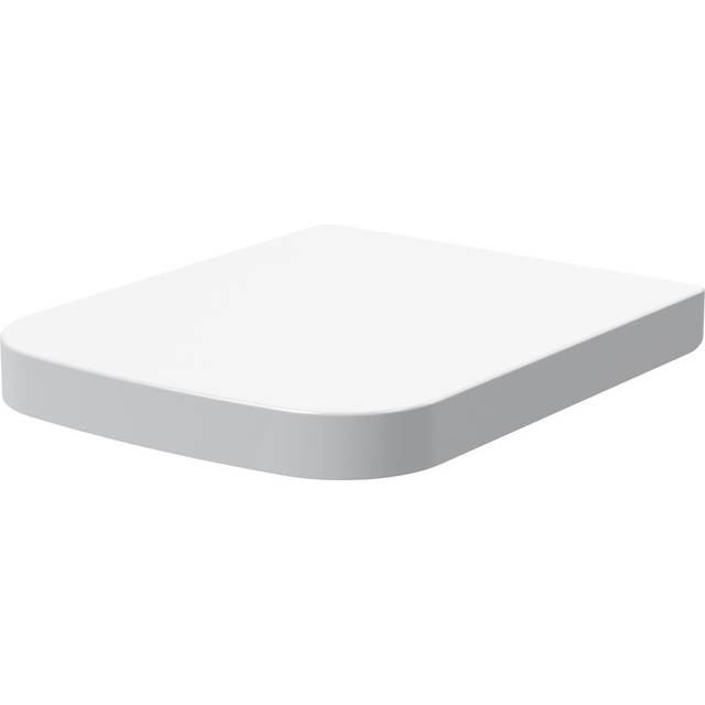 nuie Square Wrapover Soft Close Toilet Seat (PP), White