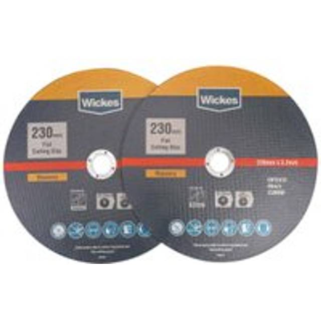 Wickes Masonry Flat Cutting Disc 230mm - Pack of 2