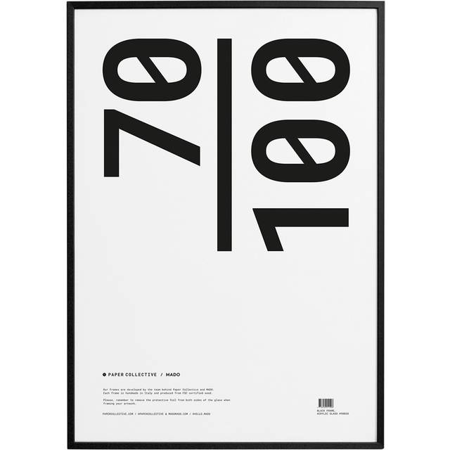 Paper Collective - Ram Trä / 70x100 Cm - Svart