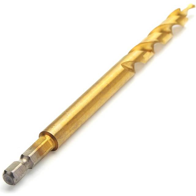 (6.35mm) 3/8 Inch 9.5mm Twist Step Drill Bit With Titanium Coated for Pocket Hole Jig Woodworking