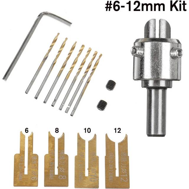 (6-12mm) Wooden Bead Maker Beads Drill Bit Milling Cutter Set Molding Tool