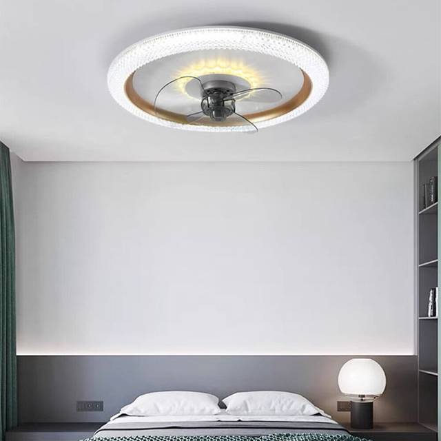 50cm LED Ceiling Fan Light Ceiling Fan Metal Painted Finishes Modern 220-240V